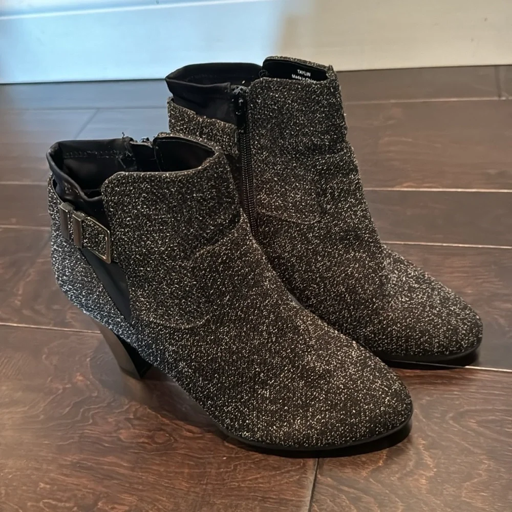 Kelly & Katie tweed heeled booties 8